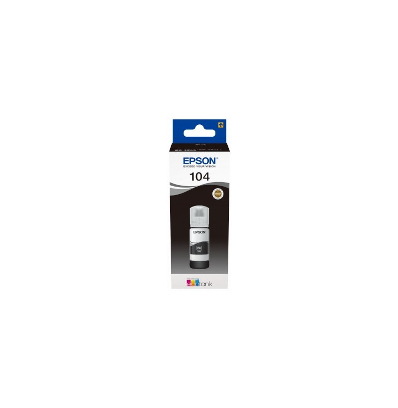 ECOTANK T104BK NERO ORIGINALE INCHIOSTRO C13T00P140 CAPACITA 65ml