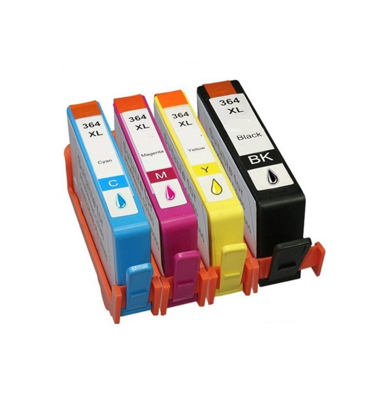 4 CARTUCCE HP 364XL BK-C-M-Y N9J74AE N9J73AE