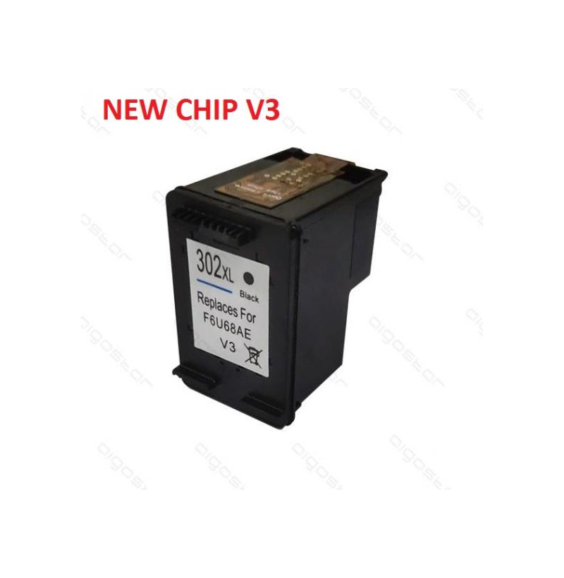 CARTUCCIA HP 302XL NEW CHIP V3 480 PAGINE